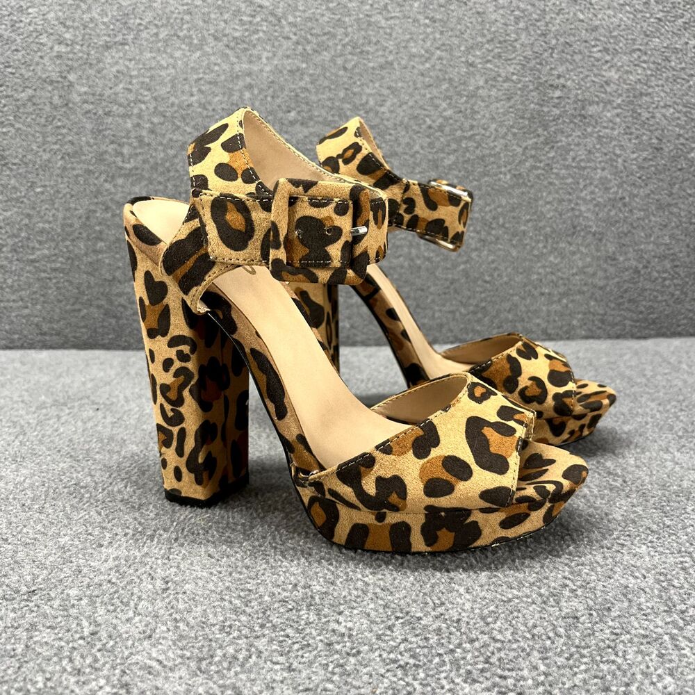 Mix No. 6 Heels Shoes‎ Womens 6 Cheetah Leopard print Yenia Platform Sandals